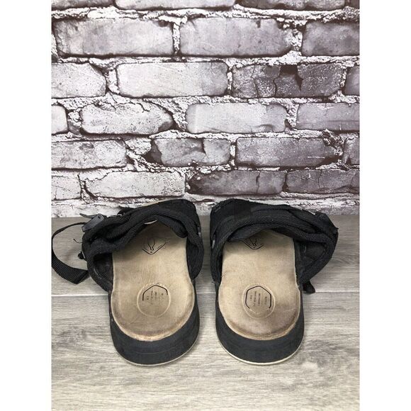 Vintage VISVIM CHRISTO Black Textile Fabric Strap Sandals Men Sz XL 12M US/46EU main image 5